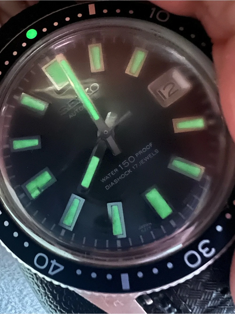 Vintage June 1966 Seiko 62MAS Diver 6217-8001 Big Crown Dolphin Back
